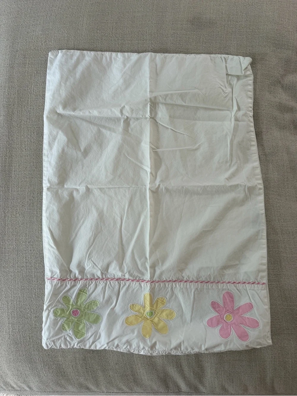 Pastel Floral Patchwork Quilt - Pink, Yellow & Green